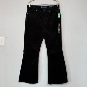 GAP Women's Soft Vintage Black Corduroy Flare Jeans, NWT, Size 12/31